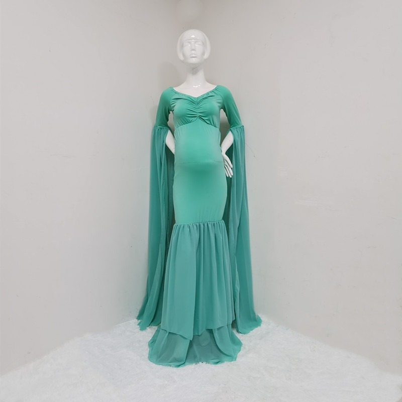 Off Shoulder Mermaid Style Trumpet Maternity Photoshoot Dress – Fabhooks