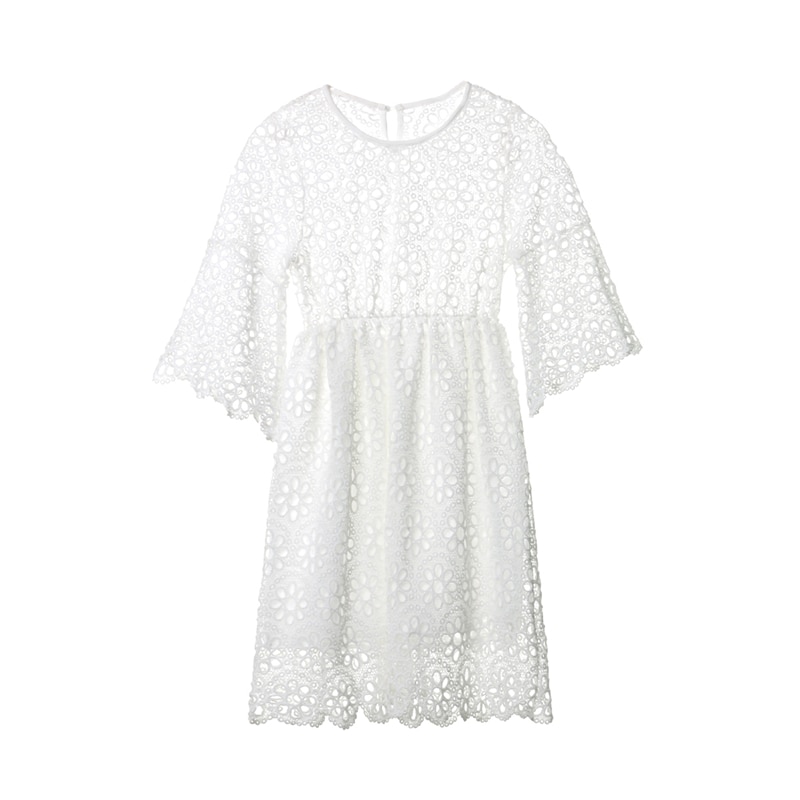 White Floral Lace Mom n Me Mini Dress – Fabhooks