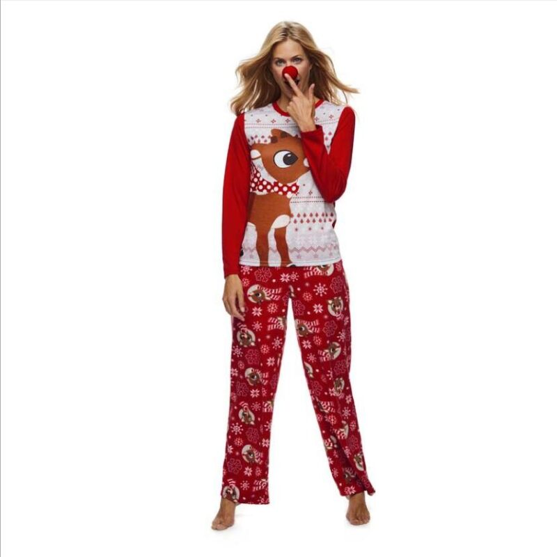 Red Reindeer Pajama Set for Whole Family – Fabhooks