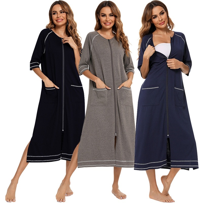 Summer Nightgown for Pregnant Women & Nursing – Fabhooks