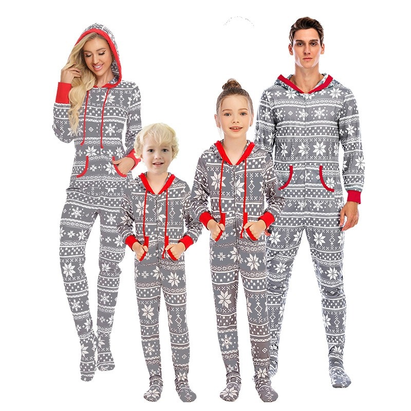 snowflake onesie pajamas