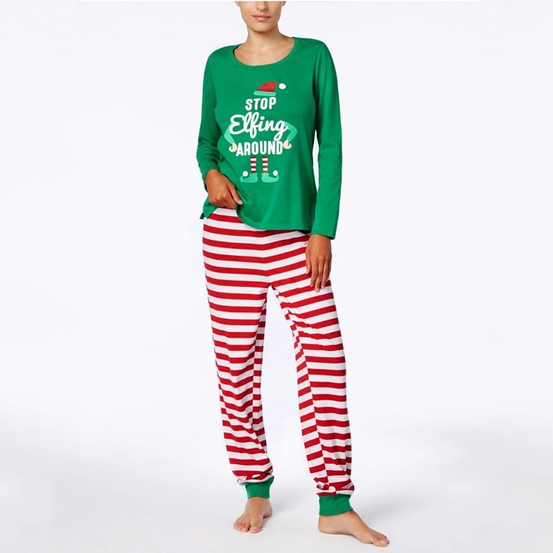 Red Striped Santa Pajamas for Christmas Party – Fabhooks