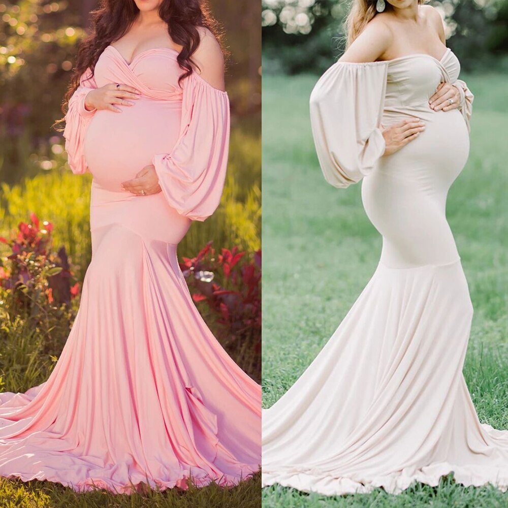 Maternity Trumpet Baby Shower Photography Dress – Fabhooks