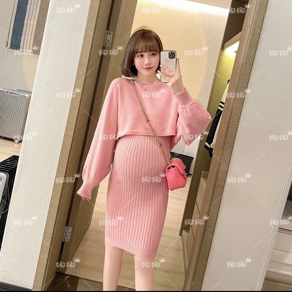 Knitted Sweater Dress for Pregnancy Ideal for winters